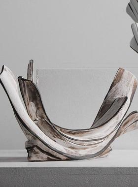 中侘艺寂术摆式件样板间展厅酒店摆设新客厅餐厅电视柜软装FRB饰