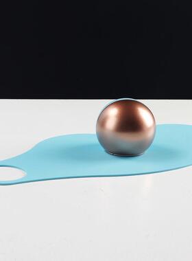 极简轻奢创意摆件圆垫片宿托盘设DVE计师样板房厅酒球店民软餐装