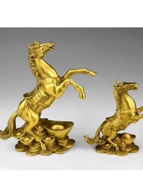 纯铜马上封侯件马上有钱马发招财办公室财马摆件上摆客厅装饰TDO