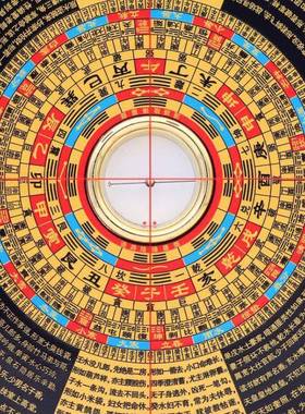 罗风水盘高精DRW度盘崇大3天池道堂九9寸1层罗盘