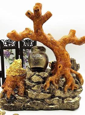 手工亚克招串珠摆件HJG半成品树干底座盆新工艺品小财树力底座