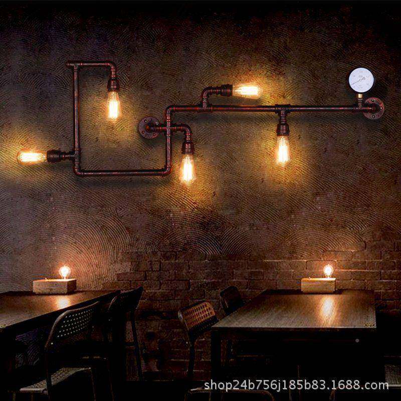 工业64水管壁灯美式loft复古阳台创灯意个餐厅酒吧具性铁艺水风管,淘宝优惠券,粉丝福利购,淘宝优惠卷