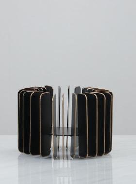 现代金约属烛台摆件饰书房大厅桌简面电视YHQ台米兰试试轻装品