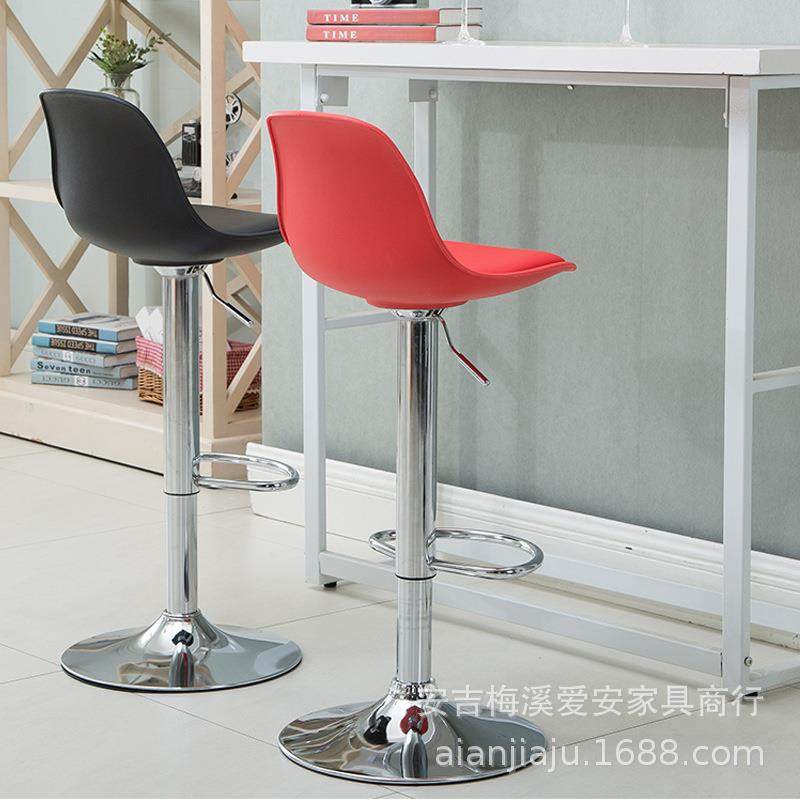 PP塑料软包皮前台展会吧台椅子酒吧椅升降高脚凳化妆PU柜台奶茶店,淘宝优惠券,粉丝福利购,淘宝优惠卷