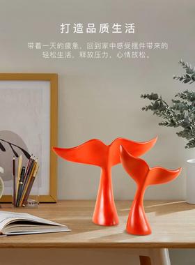 创JYW-001意原尾创极简轻风鲸奢鱼艺礼术桌面摆件乔迁送礼物装饰