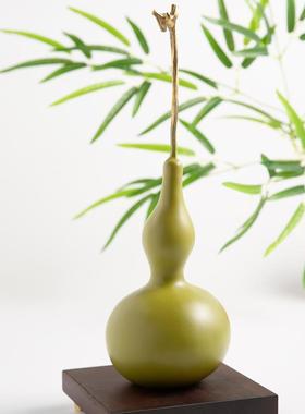 铜艺葫居芦博摆件天然办公桌99999999古架高端覆古家装饰品文玩工