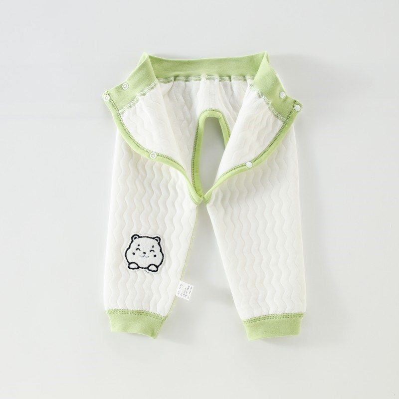新生婴儿裤子无骨三层空气夹棉加厚开裆秋裤春秋冬男女宝宝保暖裤,淘宝优惠券,粉丝福利购,淘宝优惠卷