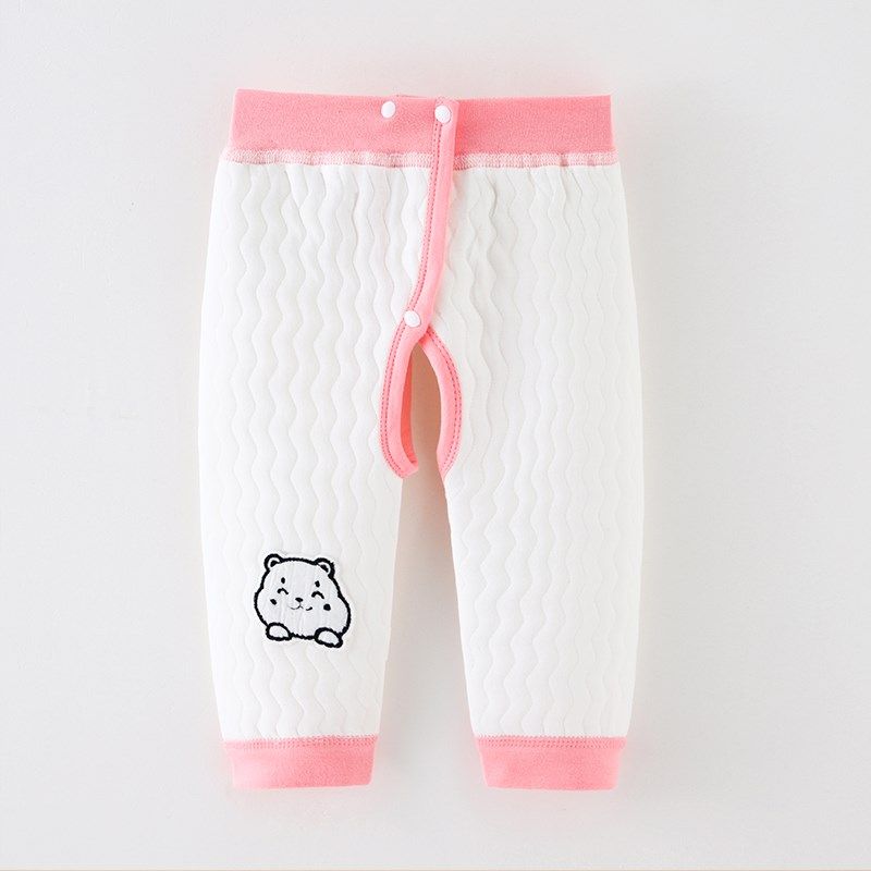 新生婴儿裤子无骨三层空气夹棉加厚开裆秋裤春秋冬男女宝宝保暖裤,淘宝优惠券,粉丝福利购,淘宝优惠卷