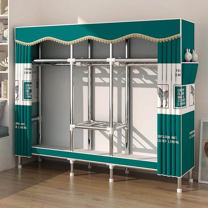 简易衣柜家用卧室出租房用布衣柜结实耐用组装全封闭拉链小型衣橱,淘宝优惠券,粉丝福利购,淘宝优惠卷