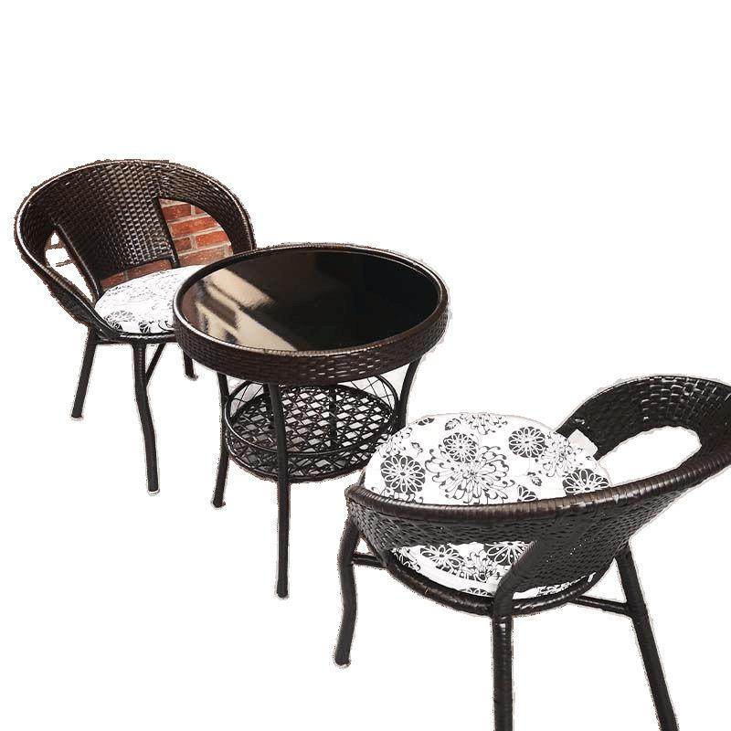 台小桌椅藤见详情椅三件户外休闲茶桌椅子组合套庭院露阳台仿藤编,淘宝优惠券,粉丝福利购,淘宝优惠卷