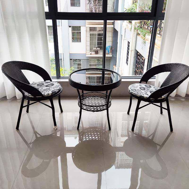 台小桌椅藤见详情椅三件户外休闲茶桌椅子组合套庭院露阳台仿藤编,淘宝优惠券,粉丝福利购,淘宝优惠卷