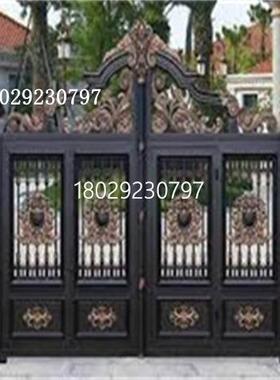 庭院门铁艺大门别墅门庭院门户外双开铁门乡村大门进户门花园门