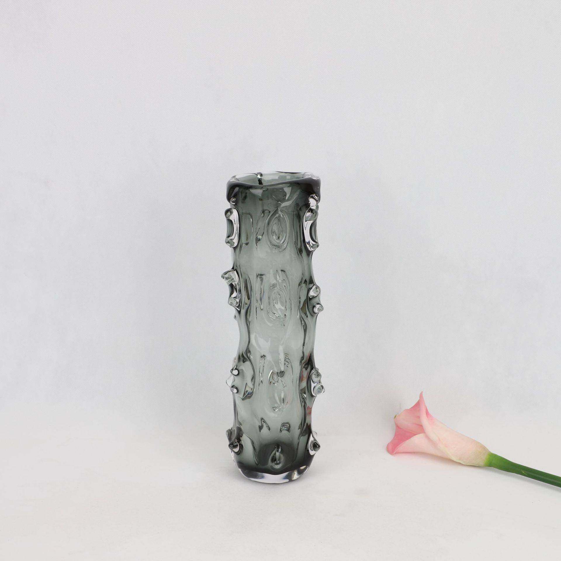 现代简约轻奢玻璃海参花器花瓶摆件样板房售楼处茶几台面软装饰品,淘宝优惠券,粉丝福利购,淘宝优惠卷