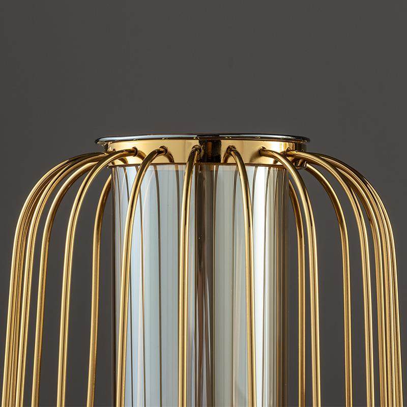 欧式轻奢创意几何金属灯笼花瓶桌面摆件插花仿真花客厅玄关装饰品,淘宝优惠券,粉丝福利购,淘宝优惠卷