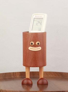 味创意实大木嘴筒笔搞怪趣笔筒多功能学生桌面文具收纳筒摆MNN-00