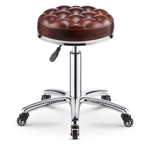 美容凳理发店椅子美发凳旋转升降圆凳子大工凳美甲凳滑轮化妆剪发 - 图0