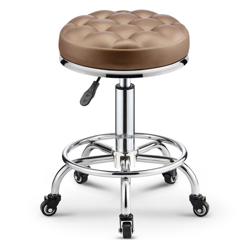 美容凳理发店椅子美发凳旋转升降圆凳子大工凳美甲凳滑轮化妆剪发 - 图1