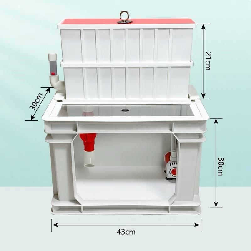 周转箱鱼缸轻便龟缸发色箱透明周转箱滴流上滤可视周转箱鱼缸,淘宝优惠券,粉丝福利购,淘宝优惠卷