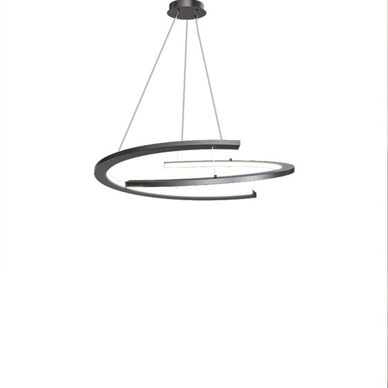 简约创意螺旋圆形客厅餐厅书房间卧室艺术环形北欧月球星球吊灯具,淘宝优惠券,粉丝福利购,淘宝优惠卷