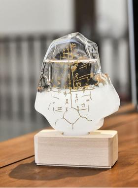 天气预报瓶甲骨文天新甲骨暴瓶创礼物送朋友风玻款意璃工艺礼品