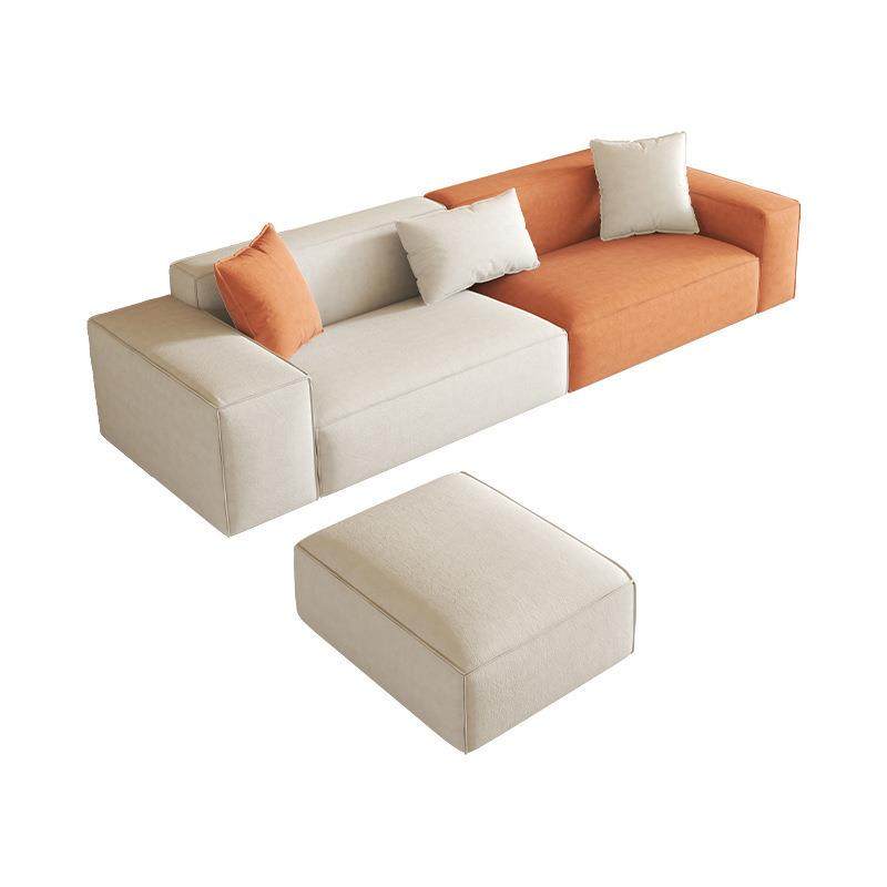 奶油风沙发现代简约三人位沙发小户型客厅家具豆腐块拼色布艺沙发,淘宝优惠券,粉丝福利购,淘宝优惠卷