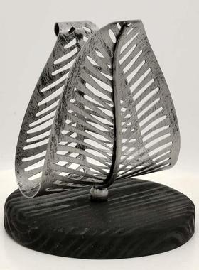 式厨房厅桌面立式巾纸架子餐巾纸餐架托复古西餐纸夹座创意4266摆