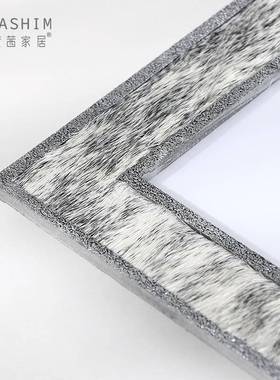现代轻奢家柜居属马毛装饰金寸67寸相框售楼处样DF200824板房卧室