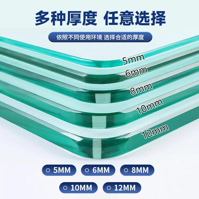 Tempered glass tabletop round folding dining table rectangular tea table coffee table square glass surface heat-resistant ready for delivery in seconds