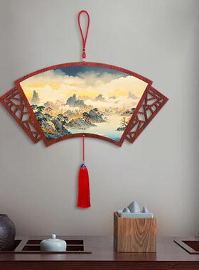 仙山胜景中结饰客厅ZGJ1034入户门玄关吉祥招挂件餐厅国书房财挂