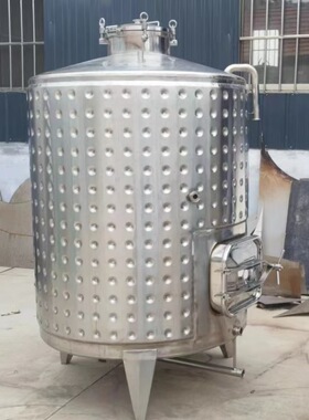 500升304不锈钢液体加热搅拌罐1吨果酒酿酒发酵设备葡萄酒发酵罐