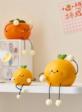 创意一家四口吊脚娃娃小摆件客厅电视柜办公室电脑桌面家居装饰品