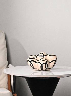 现代轻奢侘寂中古树脂云手绘厅GT-A001朵客书房创意摆件样板软装