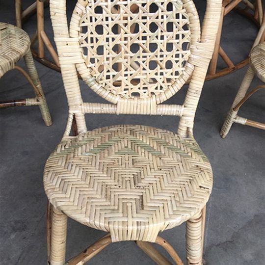 云南傣族纯手工藤蔑餐桌竹编饭桌傣味餐厅装饰阳台榻榻米茶几桌子