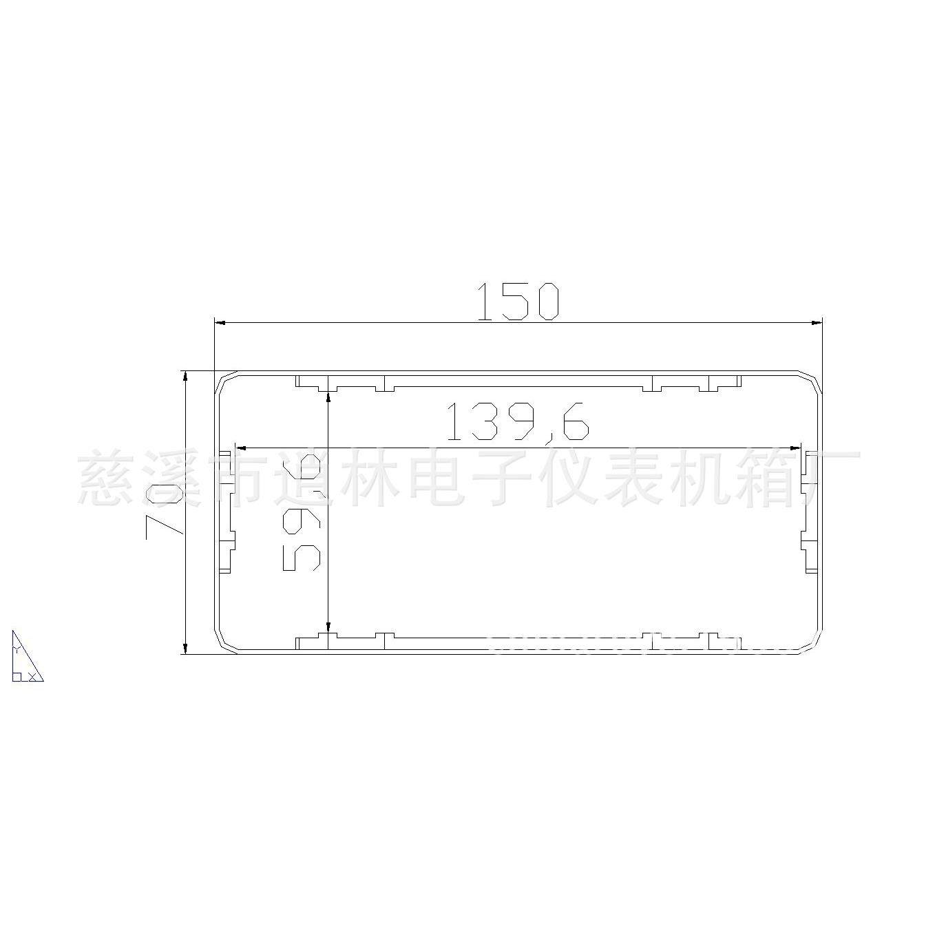 Instrument iron shell equipment shell iron shell chassis XF-170*150*240 can be equipped with a portable handle