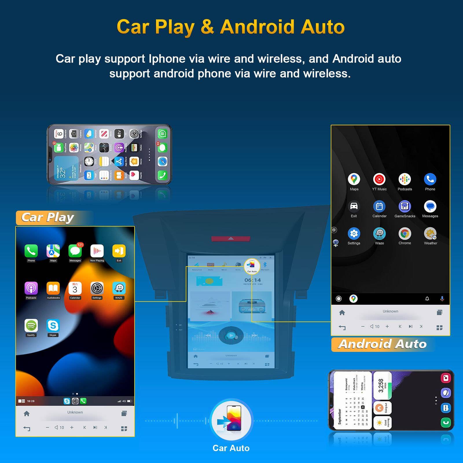 高清10.4寸CRV智能触控屏无线Carplay一体机安卓导航中控屏车载 - 图1