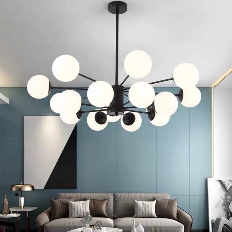网红魔豆吊灯客卧室餐厅商用北欧具简约创意现代风格气灯AL888大 - 图2