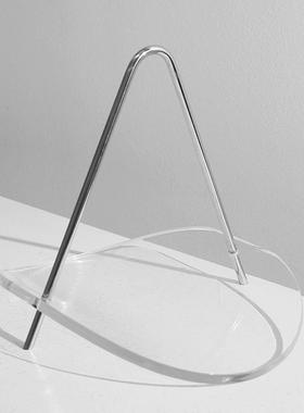 北欧in架s水果盘创现亚代意克力秋千金属托盘样板间摆件软装BXJ饰