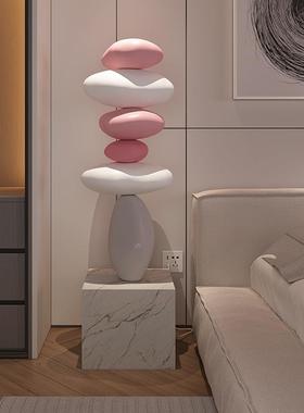 灯时来运大型落地摆件家居转客厅沙发装饰卧室床QVI头乔旁迁开业