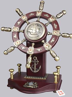 开业礼品一风顺领帆舵办公室摆件高档商务品送航客户纪念品定无品