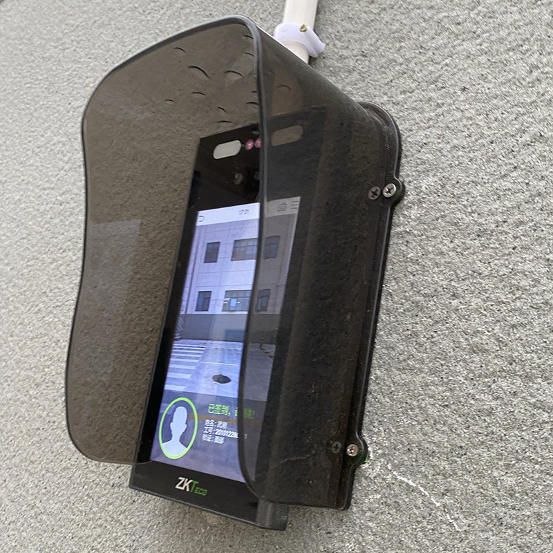 Access control rain cover face recognition and attendance all-in-one machine sun visor fingerprint lock waterproof cover gate machine light blackout waterproof box