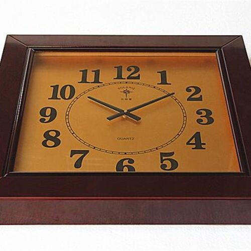 超大号挂钟别墅客厅大堂会议室办公单位车间挂表木制北极星石英钟 - 图1