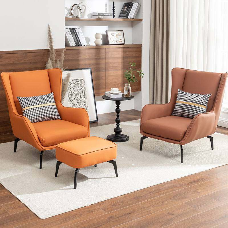 卧室现代单椅简约客厅可躺单人沙发轻奢懒人阳台设计师家用沙发木,淘宝优惠券,粉丝福利购,淘宝优惠卷