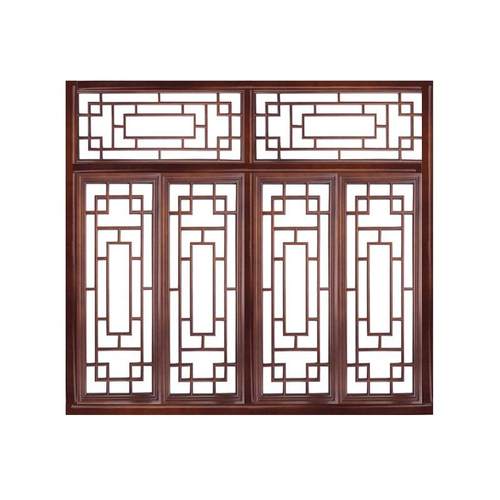东阳木雕中式空仿古吊顶001雕花镂隔断屏门窗门实木风格子栅挂花 - 图3