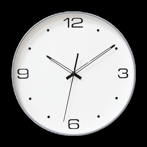 简约现代14寸装饰室内挂钟客厅卧室太阳静音圆形玻璃免打孔时钟表 - 图3