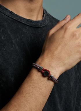 Zippo/之宝自由线手链男士编织原创设计小众简约百搭高级款礼物