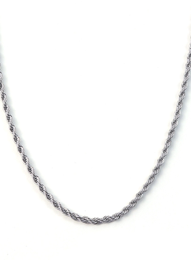 Zippo/之宝麻花编织链素链百搭基础高级可叠戴项链【自由搭配】