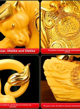 财如水2如虹牛财饰品招财进宝生装肖牛商务公司开业修VHP001