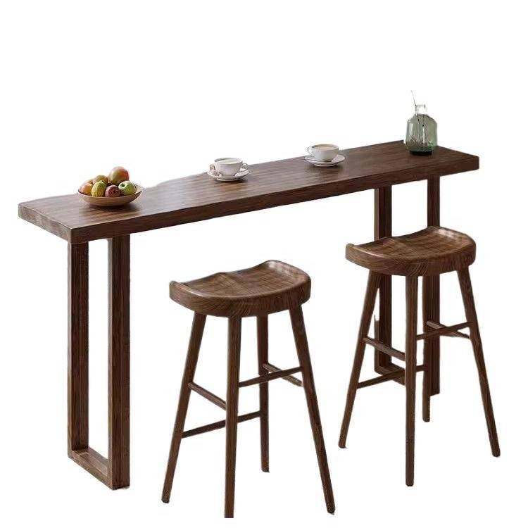 诧寂风阳台实木吧台桌靠窗长条桌靠墙隔断小户型家用岛台玄关桌椅,淘宝优惠券,粉丝福利购,淘宝优惠卷