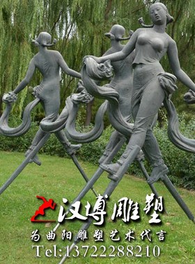 铸铜民俗小品扭秧歌人物雕塑玻璃钢城市铜雕景区二人转跳舞雕像