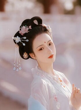 古风汉服超仙头饰长流苏儿童发饰古装发夹复古配饰小清新宫廷百搭